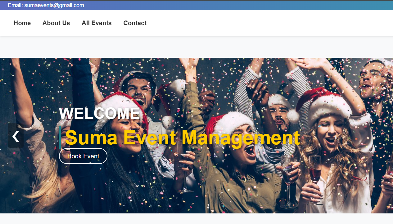Event Management System Project Image